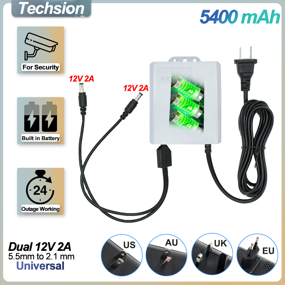 Ups Power Supply Outdoor - Doppia uscita da 12V 2A all'aperto,