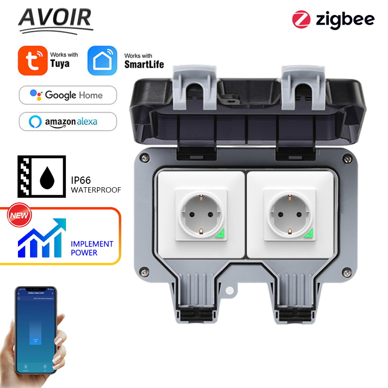 Outdoor Power Parts - Avoir Tuya Zigbee Prese elettriche IP66